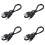 4pièces 3,5 mm X 1,3 mm Cable USB Noir Cable de Chargeur Alimentation 1