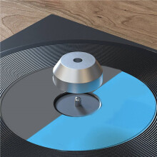 2X Audio LP Vinyl Turntables Metal Disc Stabilizer Record Player Weight Clamp HiFi Silver