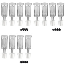 12X Fermentation Lids Airlock Kit with Stopper,Air Locks Fermentation Airlock Beer Wine Kombucha Brewing Kit