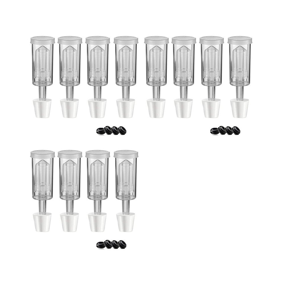 12X Fermentation Lids Airlock Kit With Stopper,Air Locks Fermentation Airlock Beer Wine Kombucha Brewing Kit 4712970330303