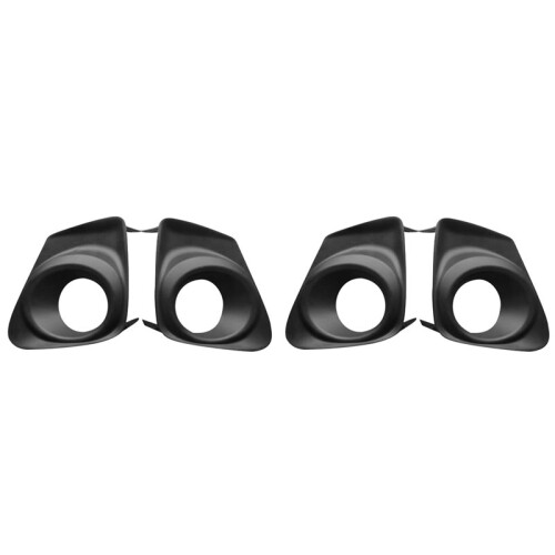 Fog Light Trim Set for 2011-2013   Left & Right Black Plastic 4Pc