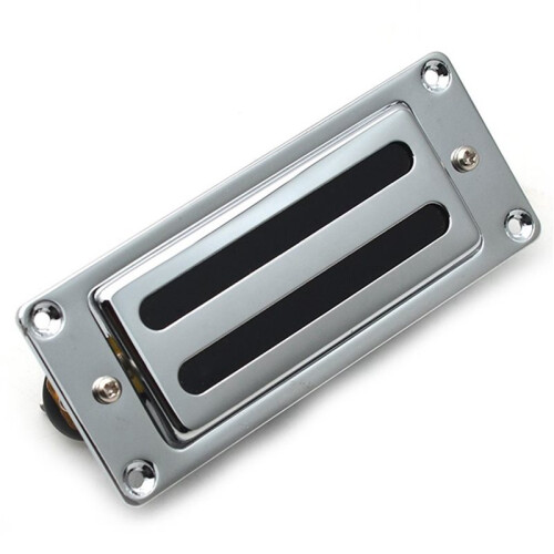 3X 2  68X29MM  Elgitarr Humbucker Pickup med Metallram för LP Gitarr Krom, Hals