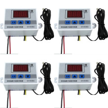 4X XH-W3002 220 V Cyfrowy Kontroler Temperatury LED 10A Przełącznik Termostatu z Czujnikiem Wodoodpornym W3002