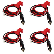 4X 12V Power Cable Cigarette Lighter Plug for 2 Way Radio