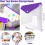 60 Pcs A4 Binder Pocket Expandable Envelopes Clear Plastic Envelopes for Ring Binder Folder, Snap Button 8