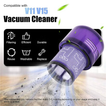 3X Upgraded Canister Replacement for V11 V15 SV14 SV15 SV22 Vacuum Cleaner Dust Bin with HEPA Filter
