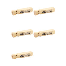 5X Solid Wood Train Whistle 4 Tone, Role Lover Wooden Whistle for Educational Party