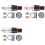3X Air Filter Pressure Regulator 1/4 Inch AFR2000 Water Separator Air Tool Compressor Filter with 10MM Connector 1