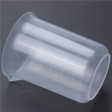 12 Piezas de Vaso de Precipitados Taza de Medicion de 50 Ml Vaso Graduado de Plastico Transparente para el Laboratorio