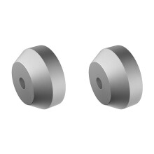 2X Audio LP Vinyl Draaitafels Metaal Schijfstabilisator Platenspeler Gewichtsklem HiFi Zilver