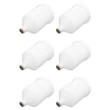 6X Auto 600ML Plastic Air Gravity Feed Spuitverfpistool Airbrush Cup Pot Fast Mover Schroefdraadconnector voor JET
