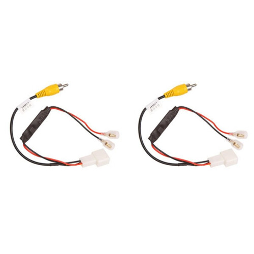 6Pcs 4 Pin Car Reverse Camera Retention Wiring Harness Cable Plug Adapter Connector Fit for 1
