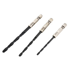 45 Pcs High Speed Steel Titanium Coated Drill Bits Set 3 4 5 mm Hex Shank