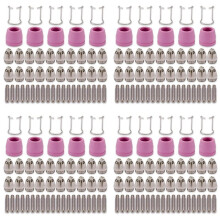 200X AG60 SG-55 WSD-60 Plasma Cutter Cutting Torch Tip Nozzles Consumables Kit Plasma Cutter Accessories 50PK