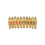 100pcs Goldton Maennlich RCA Stecker-Audioanschluss Metallfeder Adapter 2