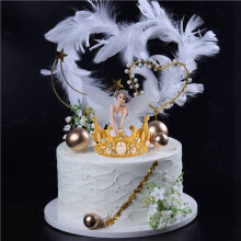 8Pcs Gold Crown Cake Topper Princess Crown Cake Decorations for Birthday, Wedding, Party and Baby Shower Crown
