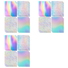 72 Vellen Holografisch Karton Glitter Regenboog Spiegelpapier Dik Karton voor Handwerk, Kaarten Maken, Feestdecoratie