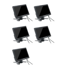 5X TV 7 Zoll HD Monitor 800X480 Tragbare Auto LCD Bildschirme auf DVD / CMMB Zwei Eingänge für Pkw LKWs