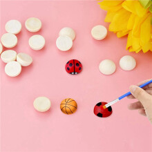 1500Pcs Split Wood Balls Unfinished Half Wooden Balls Half Round Balls 15mm