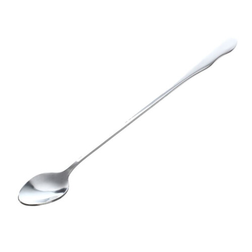 6pcs 10 Inch Stainless Steel Tableware Long Handle Scoop Teaspoon 1