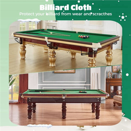 3X Billiard Cloth,8Ft Pool Table  Cloth for 8Ft Pool Tables,Billiard Protector with 18 Cloth Strips