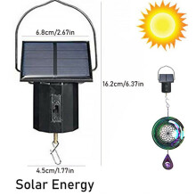 4X Wind Spinner Rotating Motor Solar Electric Battery Powered Garden Decor Drives Wind Machine Windmill Motor