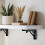 6 Inch Folding Shelf Brackets, 4 Pack Wall-Mounted Brackets, Space-Saving DIY Foldable Shelf for Tables 6