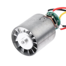2X Silnik Bezszczotkowy 9-12V 100000 Obr./Min. Szybki Wentylator CNC z Wirnikiem Ze Stopu Aluminium. Bezstopniowa Regulacja Prędkości.