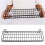 5X Hanging Basket for Wire Wall Grid Panel, Multi-Function Wall Storage and Display Basket, 40X10X5CM, Black Painted 3