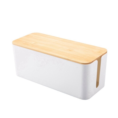 3X Cable Storage Box Power Socket Organizer Cable Tidy Storage Box Network  Storage Bin Charger Wire Management -F 2