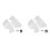 4x per GS1200 R1200GS 2004-2012 Parabrezza Laterale Parabrezza Parabrezza per - R1200GS ADV 2004-2012 Trasparente 1