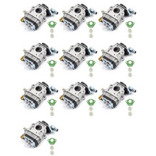 10sets 15mm Carburateur Kit voor Bosmaaier 43Cc 49Cc 52Cc Shredder Kettingzaag Kettingzaag
