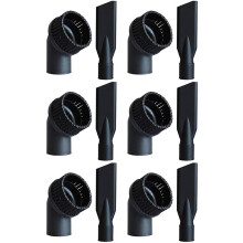6X Industrial Vacuum Cleaner Round Brush and Flat Nozzle Sets Inner 44mm Durable Industrial Vacuum Cleaner Accessories