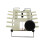 3X Backrest Lift Adjustable Car Lumbar Support Backrest Headrest Rotating Car  Mechanical Lumbar Support 2