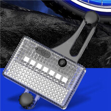 2X Solarna Dioda LED Kolorowa do Roweru, Wodoodporna Lampa na Szprychy, Inteligentne Światło Bezpieczeństwa do Jazdy Nocą