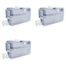 3X 1,1 Gallonen Kühlschrank-Wasserspenderflasche mit Wasserhahn, Zapfhahn und 58 mm Schraubverschluss, Getränkespender für Den Kühlschrank