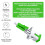 Fritzbox SC/APC Buchse auf LC/APC Stecker Singlemode, Glasfaser-Kopplungsdämpfung Unter 0,2 DB, Schnell (4er-Pack) 4