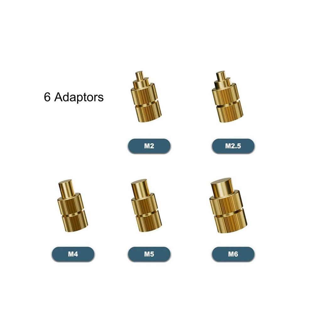 2X T12 Soldering Iron Tips Heat Insert Nut Soldering Tip For Hot Melt Embedded Nuts M2-M6 Insertion Kit 6032967365643