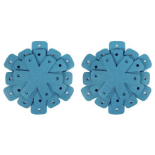 Pot Pan Protectors,Set of 24 and 4 Different Sizes,Larger & Thicker Cyan Pan Protector Pads, Pan Pot Separator Pads