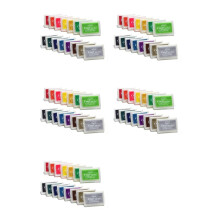Ink Pad Stamps Partner Diy Color,15 Color  Ink Pad for Stamps, Paper, Wood Fabric (Pack of 75)