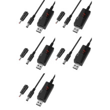 5X USB to 9V,5V to 12V Step ,USB Cable 5V Boost to 9V 12V Voltage Converter 1A Step- Volt Transformer Power