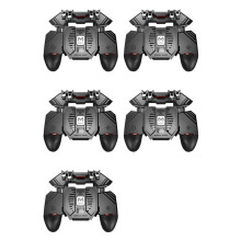 5X MEMO AK77 Spiel Trigger Telefon Kühler Lüfter Spiel Controller Pubg Controller mit Lüfter Pubg Mobile Trigger Schütze Joystick (1200 MAh)
