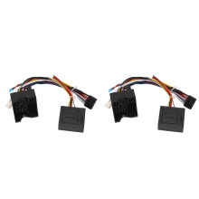 2X Adaptateur de Câble de Faisceau de Câbles D'Alimentation Android Audio Stéréo 16PIN + Boîte Canbus pour Mondeo/Focus/C-MAX 07-10