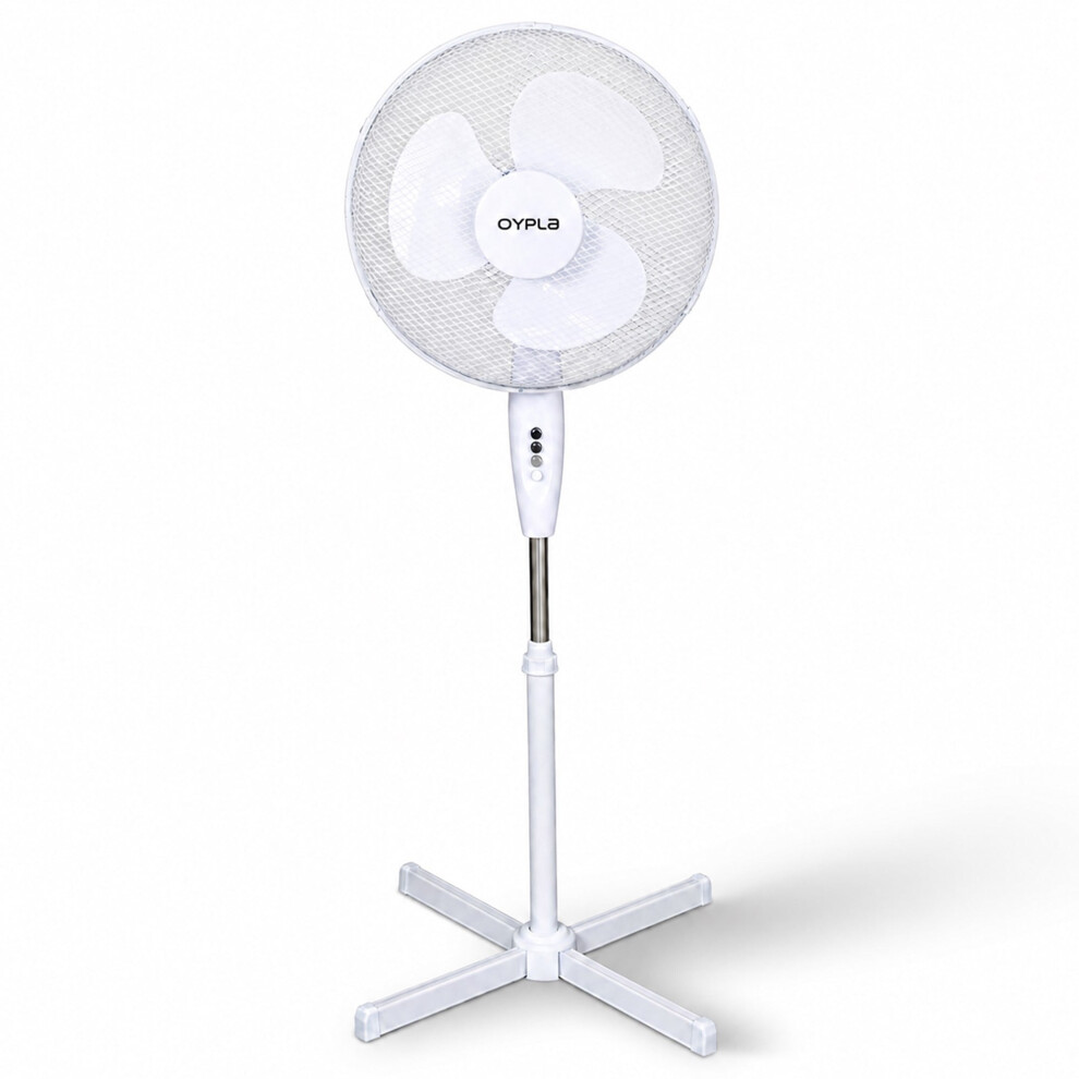 Oypla Electrical 16" Oscillating Pedestal Electric Cooling Fan