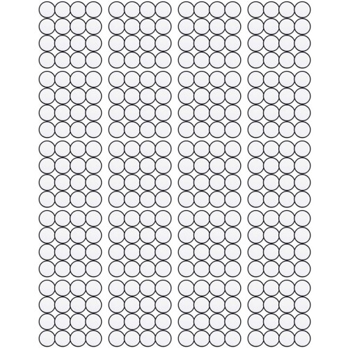 320 Pieces Sublimation Patch Blanks Quality Fabric Iron- Circular Blank Patch for Clothes, Hats, Uniforms, Backpacks