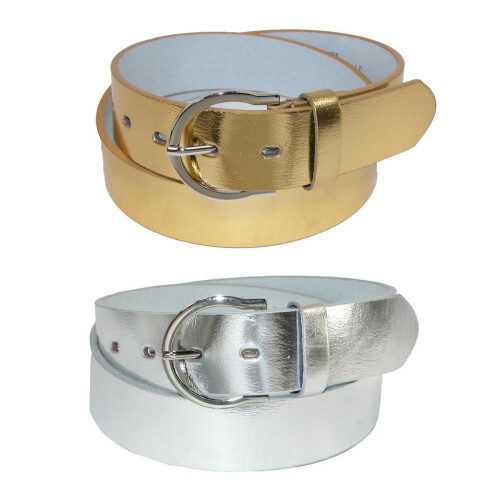 CTM Womens 35 mm Wide Basic Bridle Belt