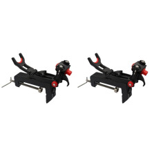 2X Fishing Rod Holders for Boat, Boat Clamp Fishing Pole Holders 360 Adjustable Quick-Release Fishing Pole Holders