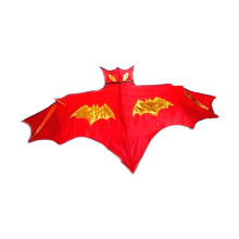 (Red 2.5m)Cometa creativa Lightning Bat varillas duraderas de fibra de vidrio actividades familiares al aire libre