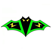 (Green 1.55m)Cometa creativa Lightning Bat varillas duraderas de fibra de vidrio actividades familiares al aire libre