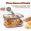 Bread Box for Kitchen Countertop Airtight Bread Storage Container with  Recording Lid Bread Keeper for Bread 5